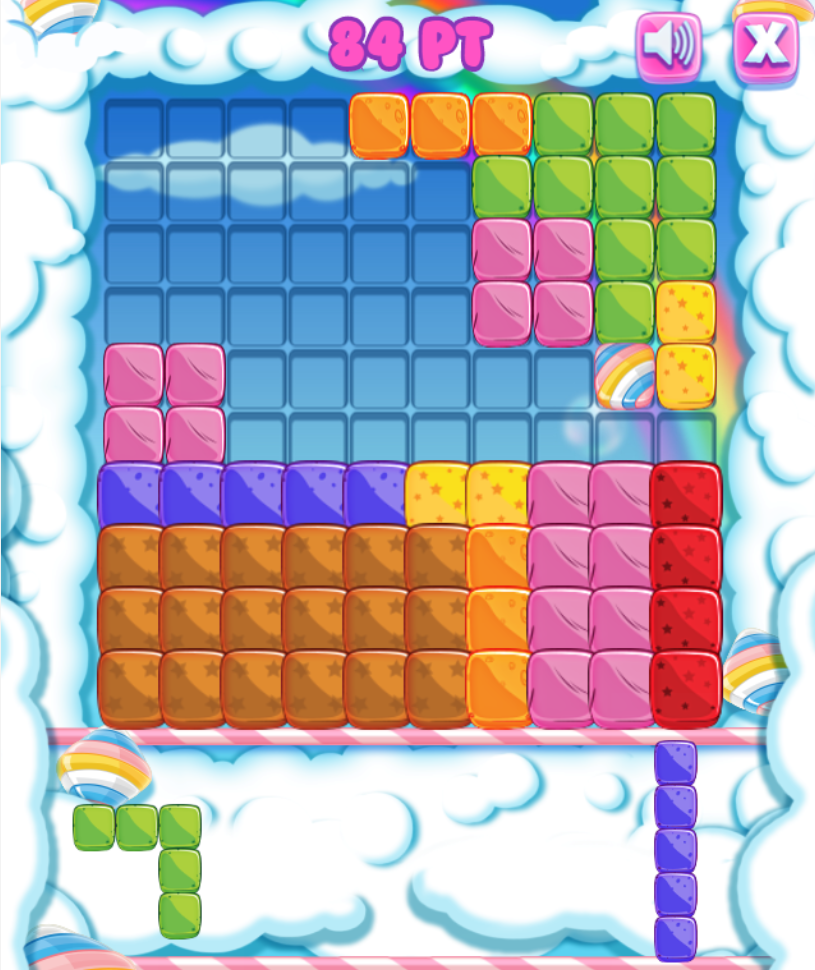 Gummy Blocks HTML5 Puzzle Game by codethislab CodeCanyon